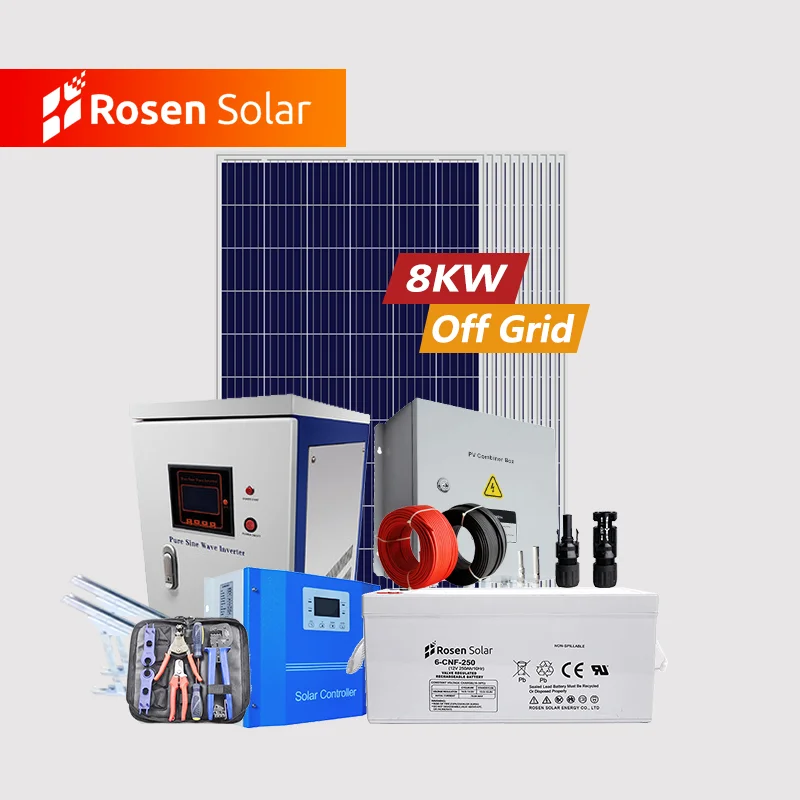 Hot sale 8kw off grid wind hybrid solar power energy system home