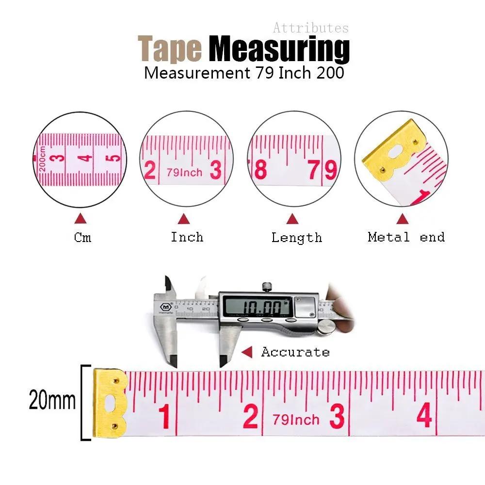body measure tape 60 inch 150cm tretractable wais tape measure  Fitness Caliper automatic body measurement tape