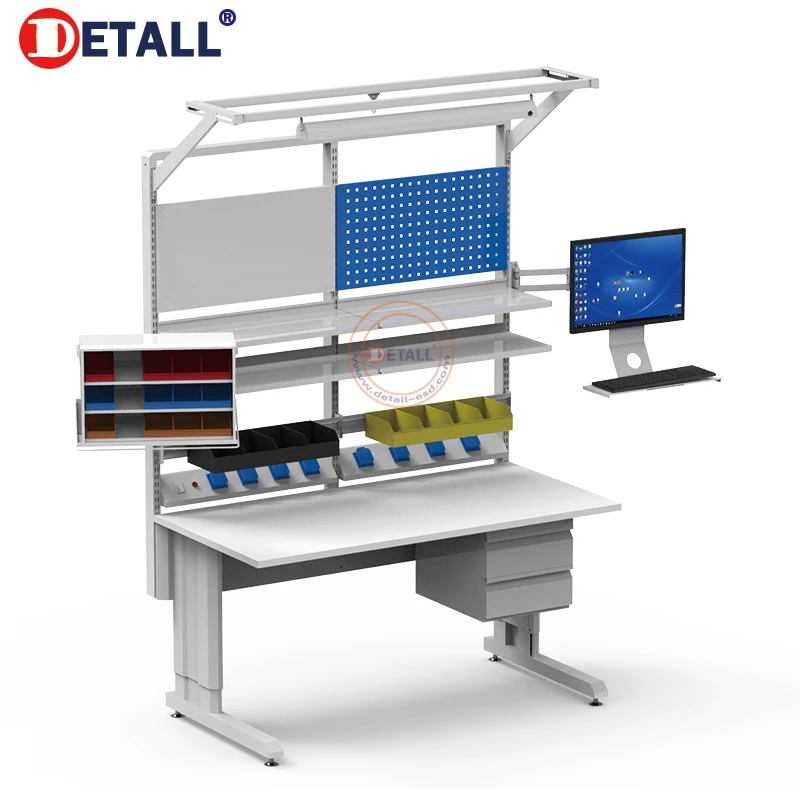 test Electronics Work Dental Lab Bench ESD Adjustable Lab Workstation Laboratory Table Furniture