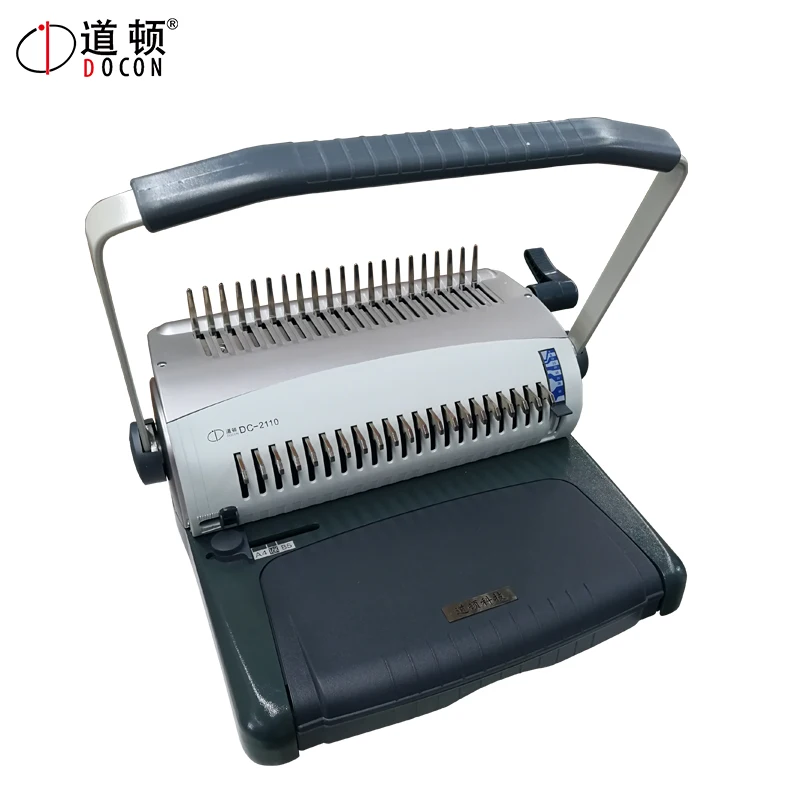 A4 Size Plastic Comb Binding Machine With Cheaper Price Comb Type Rubber Ring Clamping and Pressing Binding Machine