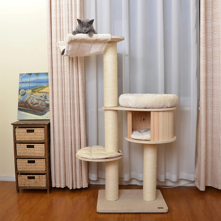 Misterio Inflar orden Wholesale Mueble rascador para gatos, torre de madera para gatos grandes  From m.alibaba.com