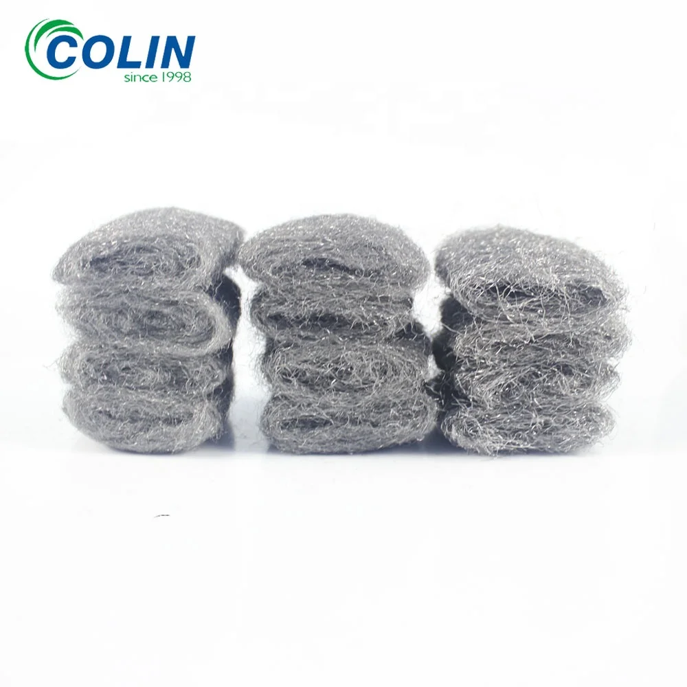 2019 Hot selling steel wool metal stainless scrubbers for kitchen clean
