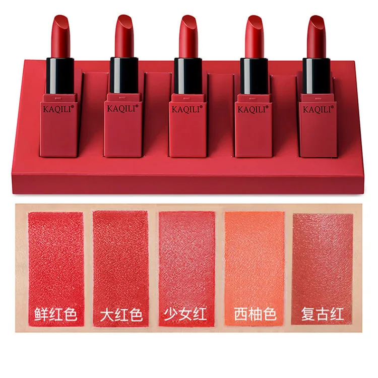 red lipstick set