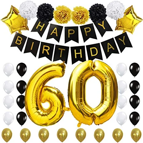 anker besluiten Bezem 60th Birthday Party Decorations Kit For 60 Years Old Party Supplies 60th  Anniversary Decorations Ideas - Buy Birthday Party Supplies,60th Birthday  Party Decorations,60th Birthday Party Ideas Product on Alibaba.com