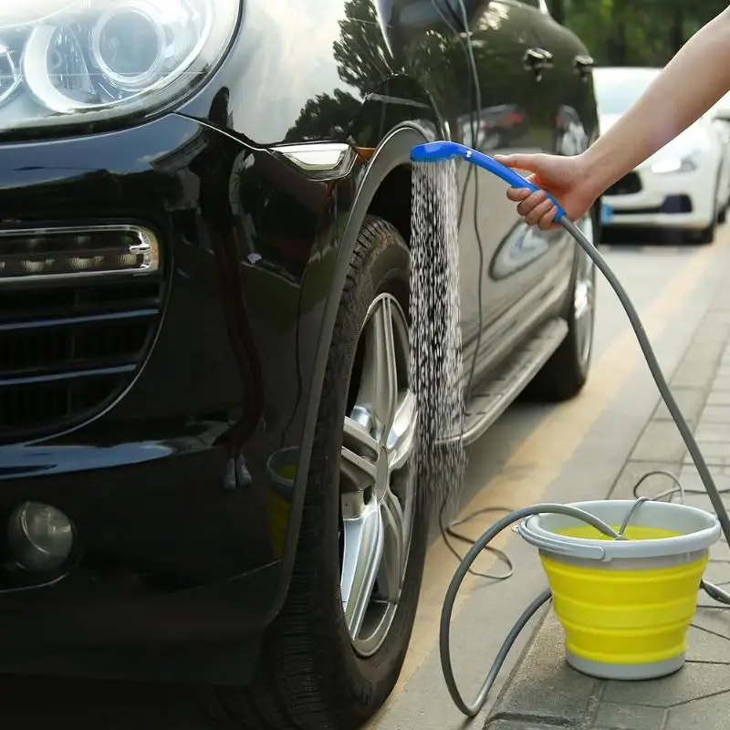DC 12V Electric Pump Multi Tools Portable Camping Shower Set Car Washer Shower Set for Outdoor Camping Travel Pet Dog Man Woman