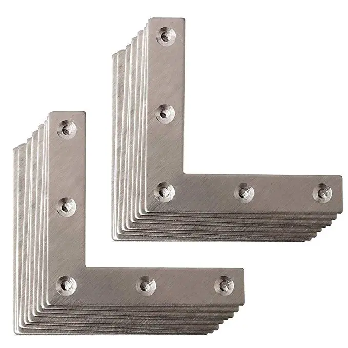 Металлические L-образные плоские скобы для ремонта ремонтных пластин 50 мм x 50 мм x 1 мм