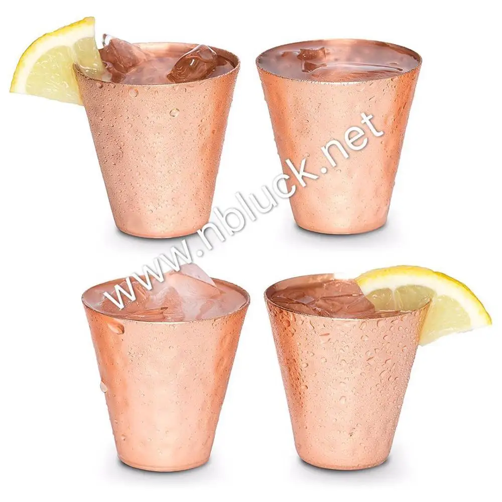new design vodka shot glasses - copper shot glasses set of 4