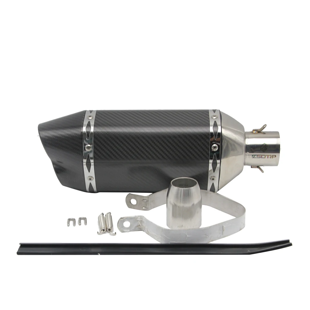 SCL-2017050035 углеродного волокна Универсальный мотоцикл глушитель