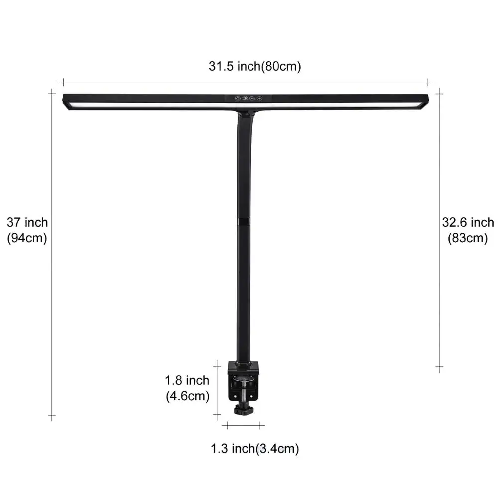 Factory Producing Goose Neck LED Desk Lamp Dimmable Lamp with Clamp