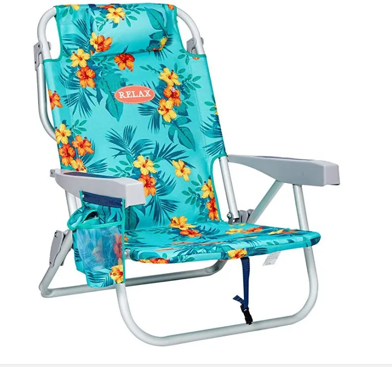 Outdoor Backpack Cooler Cheap Beach Chair With Storage Pouch And Towel ...