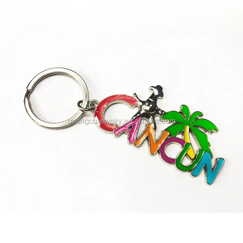 FootWhere Cancun Souvenir Keychain – Real Beach Sand Inside! Made In USA, Small Shell Design, Travel Memory Gift