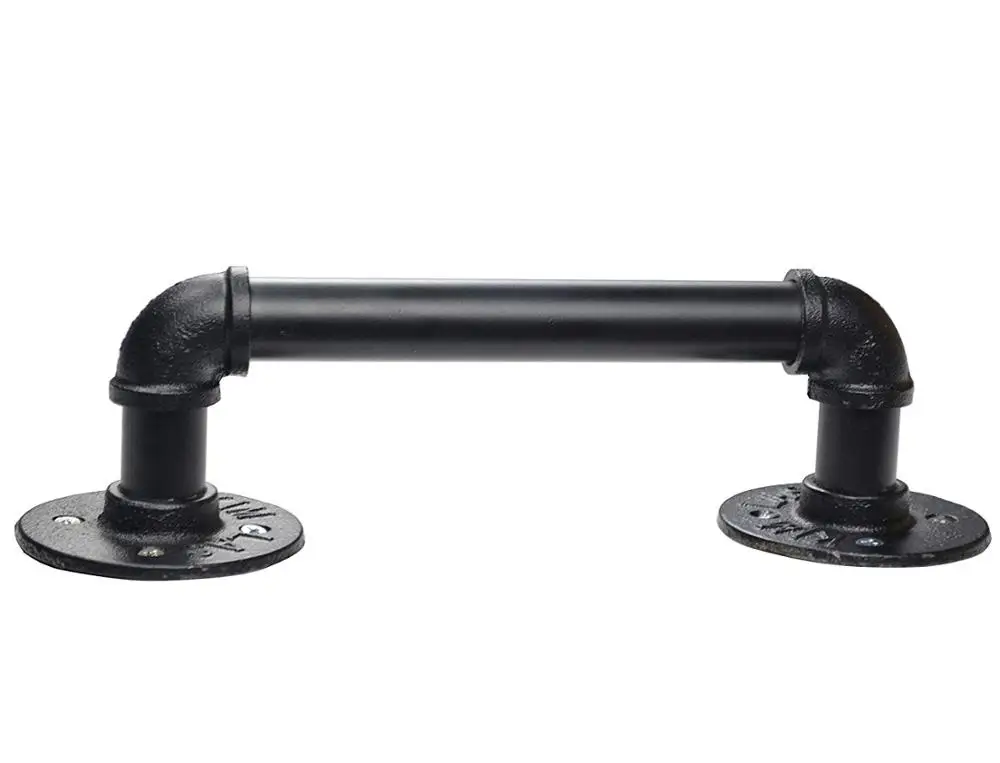 Гладкая черная ручка для трубы 12