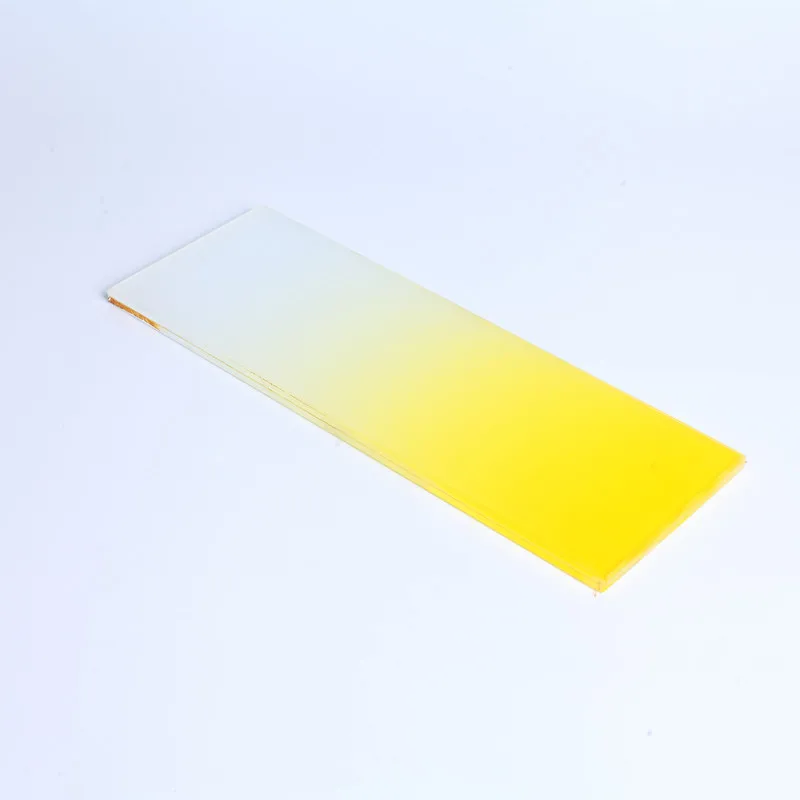 Color Gradient Frosted Glass for Decoration