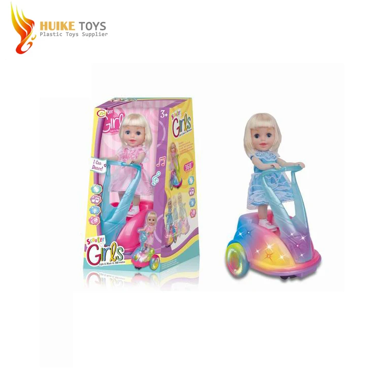 Веселая кукла B/O со спортивным скутером игрушки для девочек игрушка