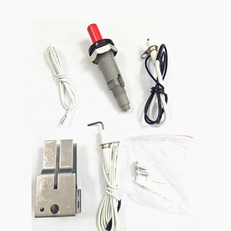 Kit D'allumage Piézoélectrique Universel 30 Cm - Pour Barbecue, Cheminée, Gril à Gaz - Filetage M10x1, Tension ≥18 KV