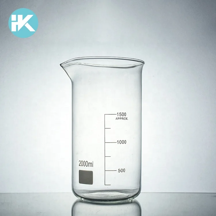 Huke пользовательские боросиликатного 3 tall форма лаборатория 2000 мл beaker производителей
