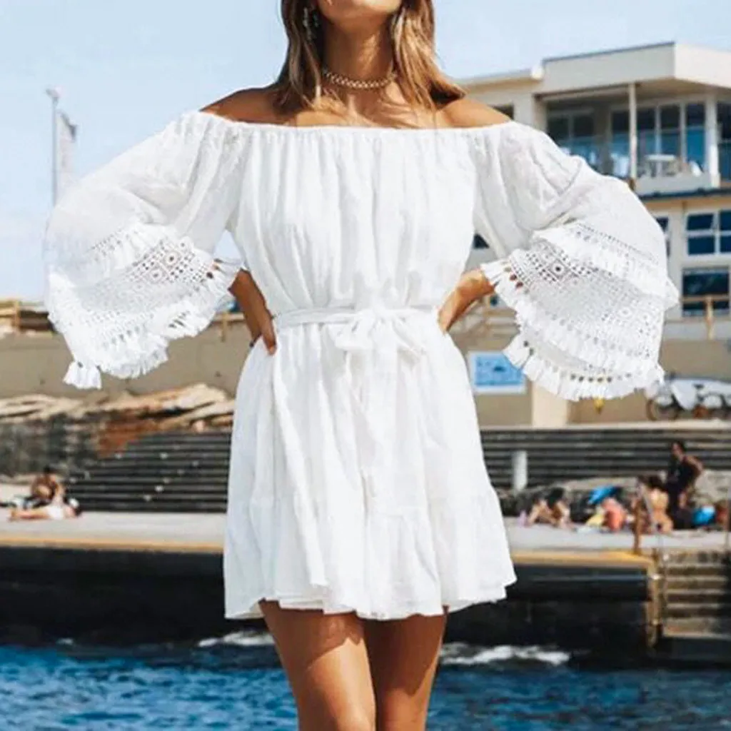 White Summer Beach dresses for Sale