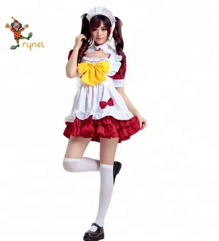 Compra online de Roupa de empregada masculina, roupa de cosplay fofa  japonesa lolita vestido anime roupa de empregada loli vestido preto roupa  de empregada lolita kawaii gótico