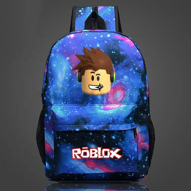 Roblox Cercando Céu Estrelado Moda Masculina e Feminina Mochila de