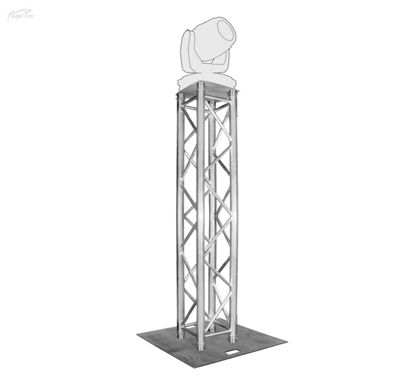 Подержанная алюминиевая ферма с базовой пластиной, подвижная головка, тотемная ферма