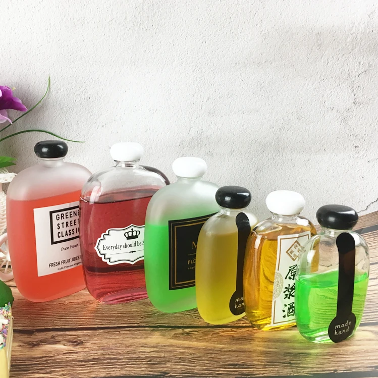 100ml250ml Mini Screw Cap Sake of Empty Glass Bottles of Alcohol
