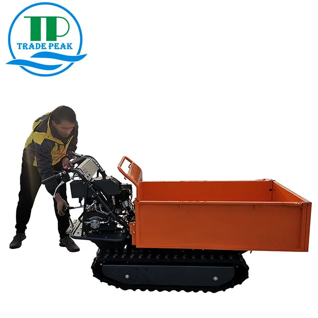 Ready Ship 500kg Load Capacity Mini Dumper Self-Loading Hydraulic Mini Transporter Core Components Engine Gearbox Crawler Loader