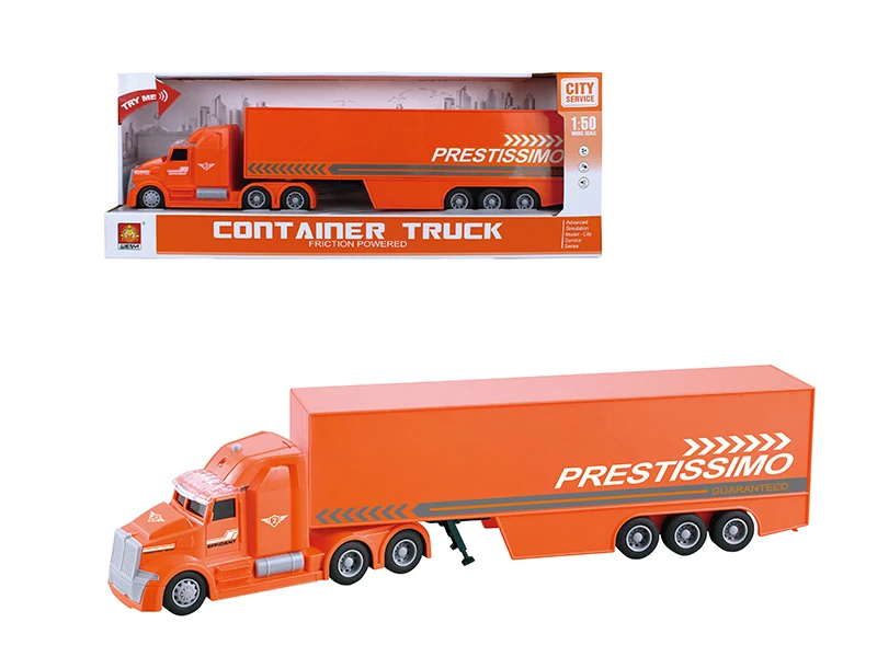 GX1110754  Transport Toy Friction Shipping Container Truck Toy Car With Container Wholesale TOYS