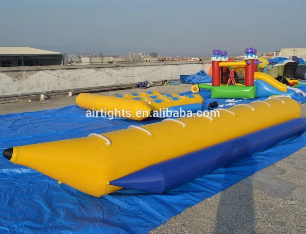 Inflatable Water Games Floating Inflatable Boat 9 Persons Banana Boat
