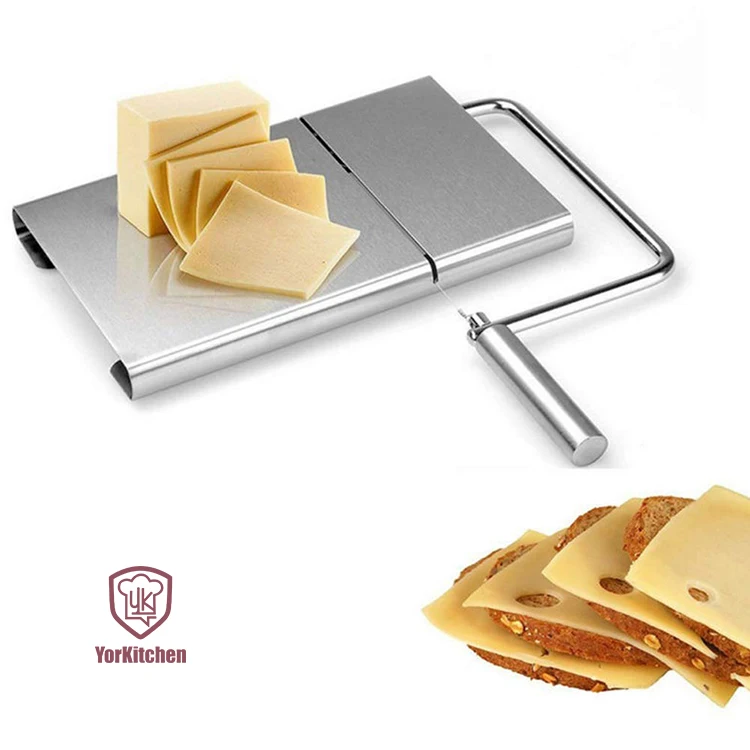 Stainless Steel 304 Integrated Butter Cutter Cheese Slicer With Scale,  Baking Tool