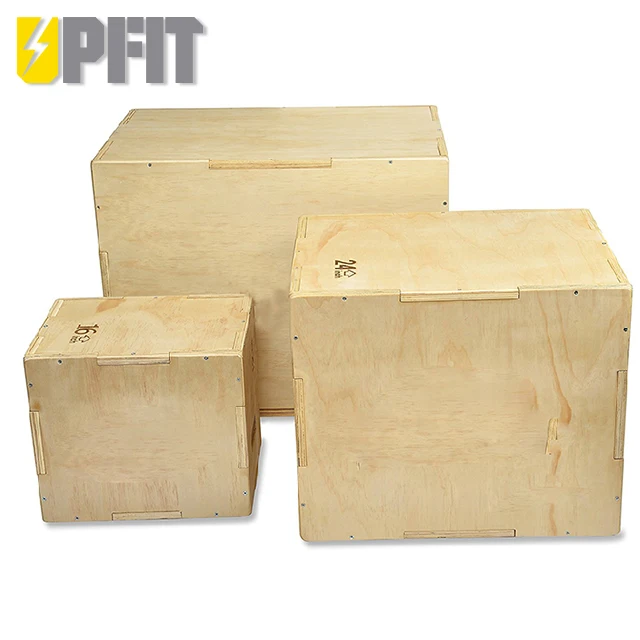 UPFIT Plyometric 3 in 1 Wooden Plyo Jump Box  Jump Box for Body Building Training