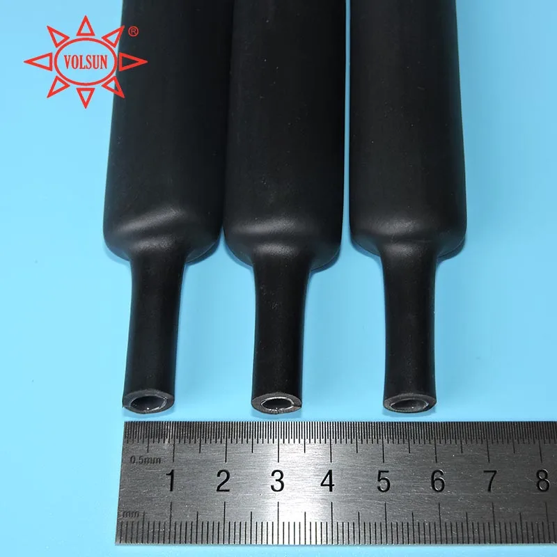 Waterproof thermofit heat shrink tube with glue