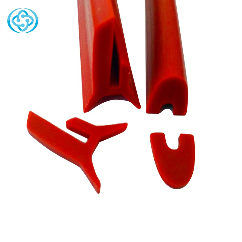 Silicone Rubber Profile Heat Resistant Colorful Solid YT-0801 Series 6-12 Mpa 30~80 Shore Mouldings -50 to 250 CN SHN Yotile