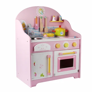 Kids Kitchen Wooden Kitchen Set for Kids Pretend Play for Kids Ages 4-8 Integrated Birthday Gift Kitchen Food Toys