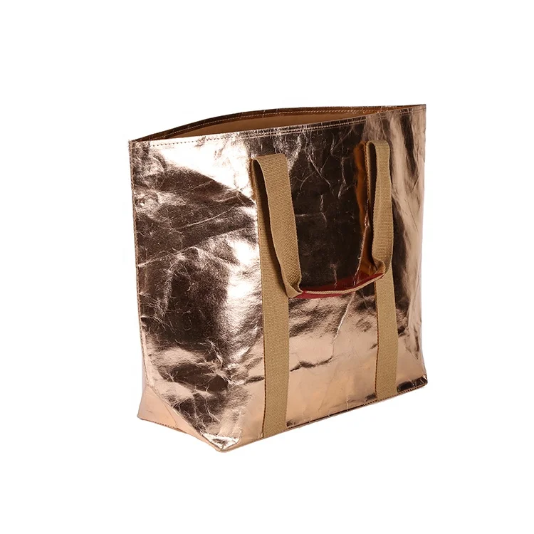 Wholesale superior quality waterproof plant flower packing bag with handles brown kraft paper bag