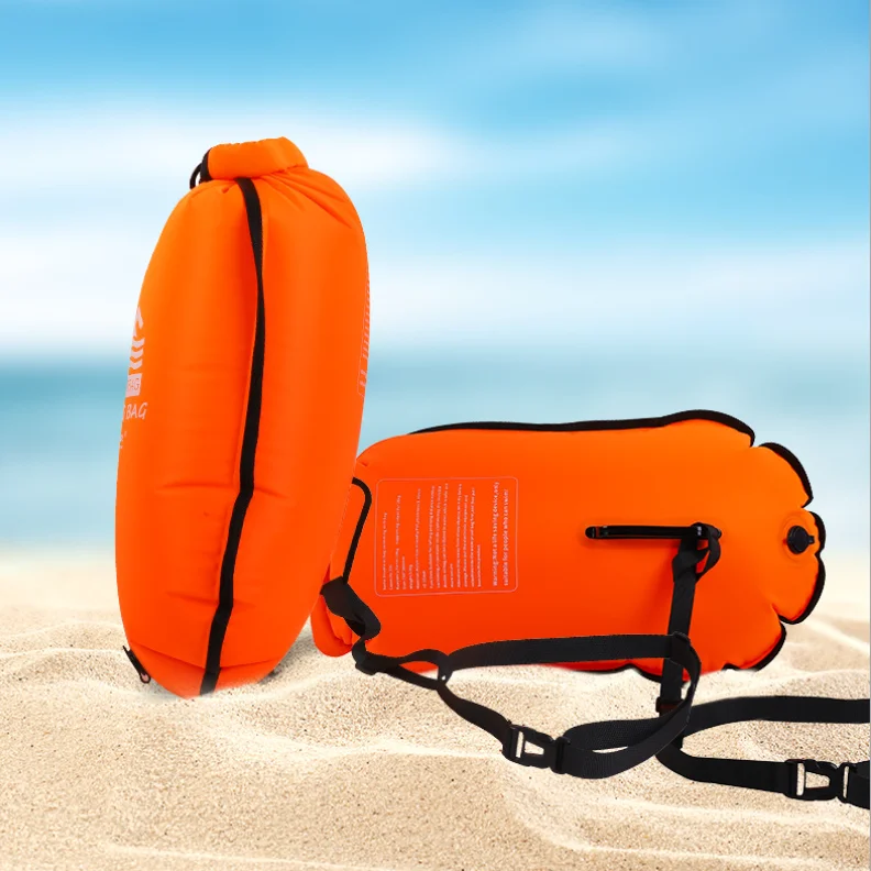 YF легкая Высококачественная Двойная подушка безопасности, водонепроницаемая надувная безопасная 210D нейлоновая ПВХ сумка-Буй для плавания, дайвинга, морского спорта