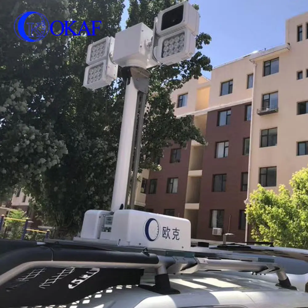 1,2 м, 1,8 м, 2,5 м, 3,5 Автомобильная телескопическая световая башня с пневматической мачтой и ночным сканированием