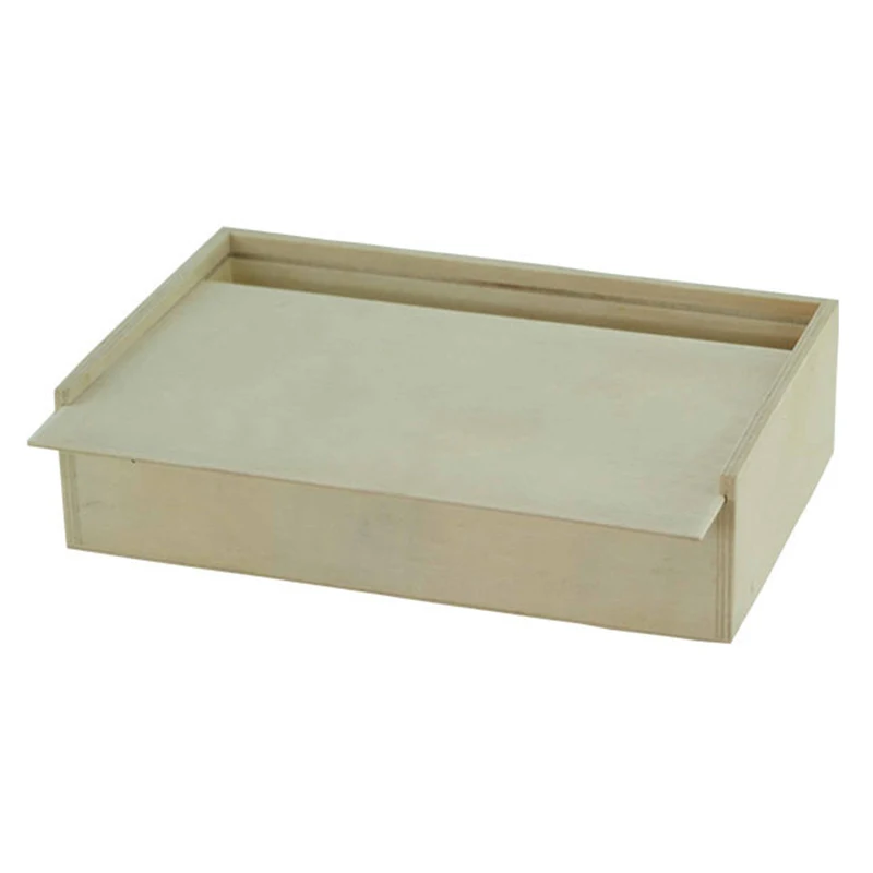 Wholesale Unfinished Wood Box with Sliding Lid