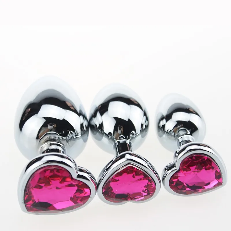 
Hot Selling New Style Heart-shaped S Size Metal Anal Plug Sex Toys 