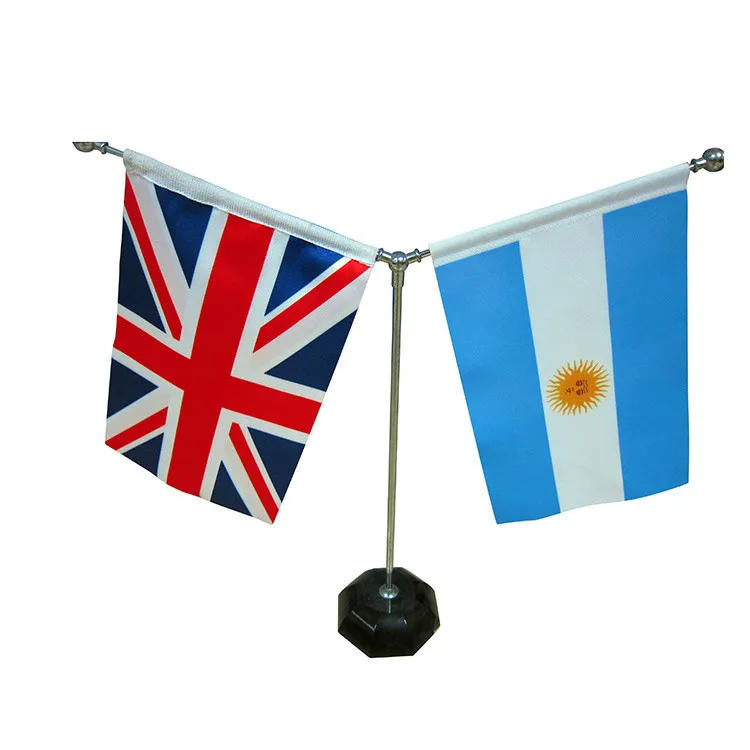 Gahumi Brand New Design Custom  Desktop Table Top Flag Stand Cheap Made in China