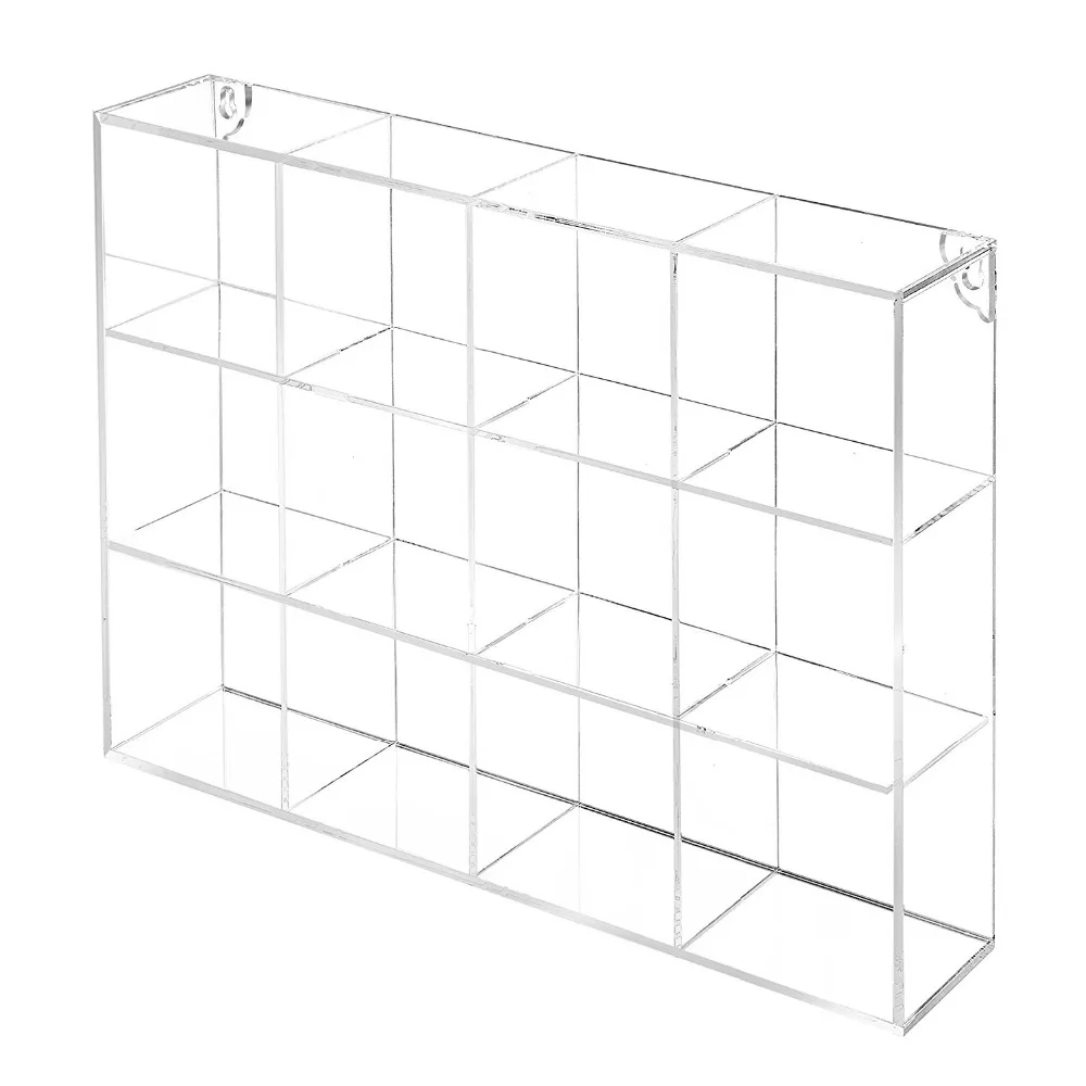 Counter Top Display Case Wall Mounted Organizer Shelf Acrylic 12
