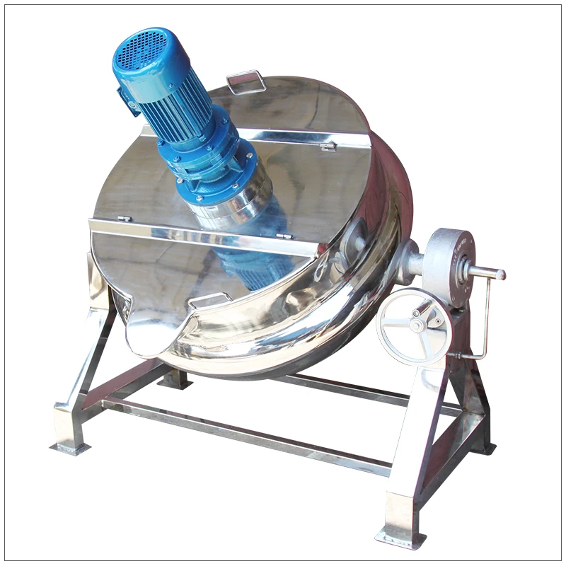 Stainless Steel Jacketed Kettle Mixer Sugar Boiler / Candy Cooking Machine/ Sugar Syrup Cooking Pot