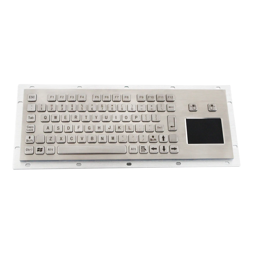Wholesale IP66 Metal Kiosk touchpad mini usb keyboard with touch pad industrial wired with medical keypad trackpad 81keys From m.alibaba.com