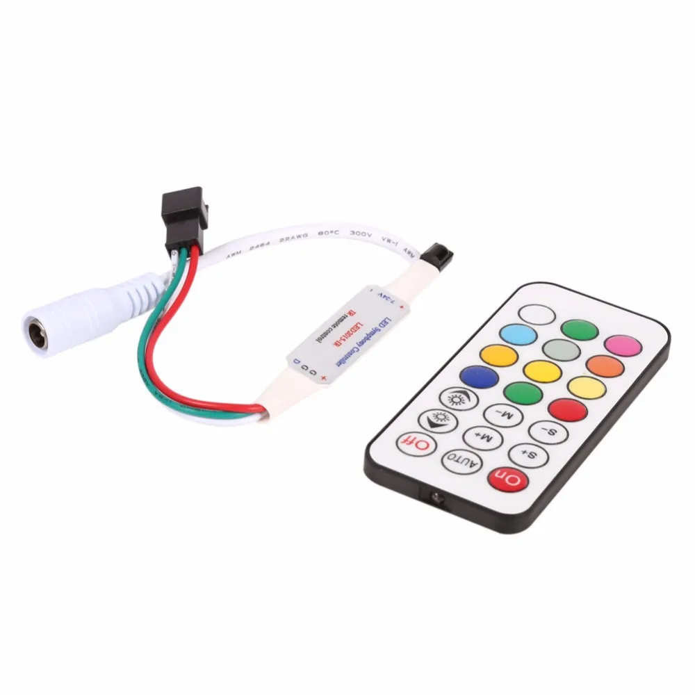 
Беспроводной Радиочастотный пиксельный RGB светодиодный контроллер SP103E, цифровой адресный контроллер светодиодной ленты для WS2812 WS2811 SK6812 RGBW APA102 
