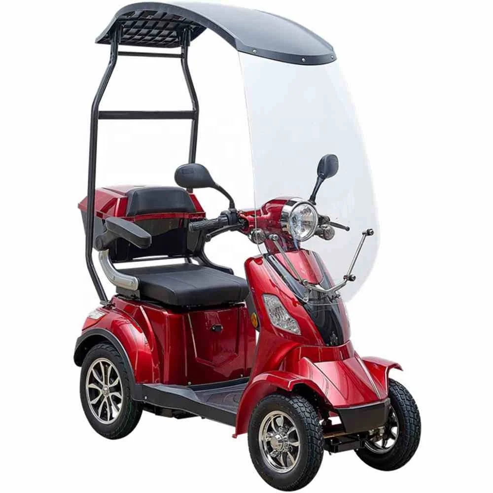 4 wheel Sunrise electric scooter 60V 1000W travel scooter with roof for elderly, handicap, View 4 wheel electric scooter, CHUNLAI Product Details from Chunlai Electrical Co., Ltd. on Alibaba.com