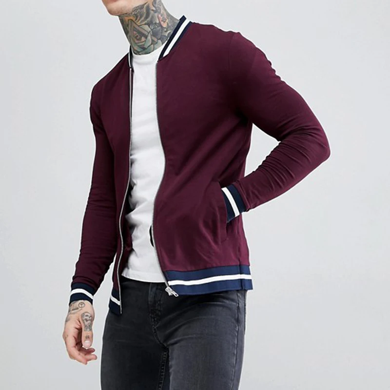 Популярный стенд воротник 100 хлопок новая мода бейсбол куртка логотип DIY индивидуальный дизайн мужская куртка