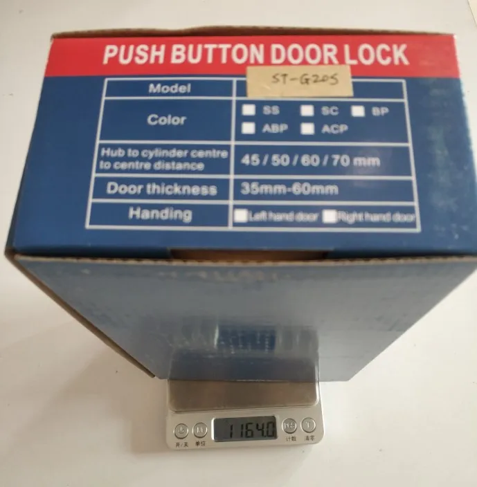 Everstrong G026S  Keyless  Combo Number Lock With Double Side Keypad  Mechanical Digital Door Lock