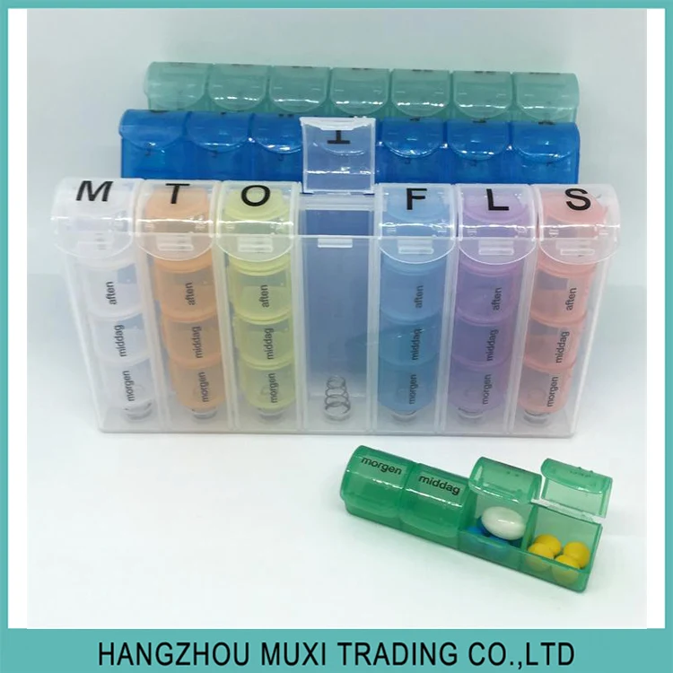 28 день Pill Box Организатор напоминание с отсеков