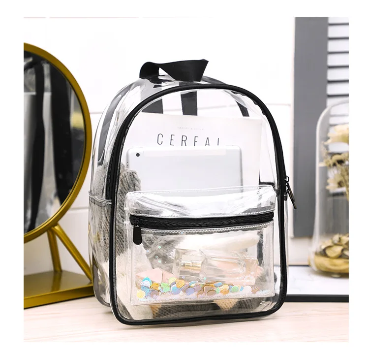 Buy Wholesale China Clear Backpack Heavy Duty Pvc Transparent School  Backpack Large Capacity For College Boys And Girls & Clear Backpack Heavy  Duty Pvc Transparent School at USD 3.62