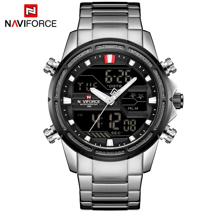 Naviforce 9138 S Watches Top Brand Luxury Digital Quartz Watch Men Led Electronic Casual Sports Sport Watches Men s Gift Buy Cheap Gifts Digital Corporate Gift Coffee Brand Gifts Product on