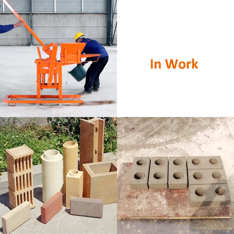 Небольшая Ручная эко-машина для изготовления кирпича из полой глины